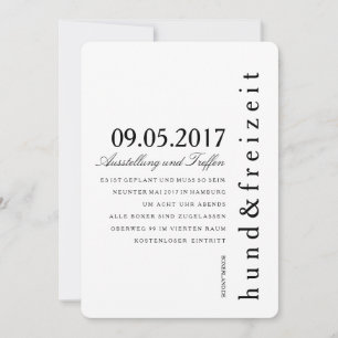 Invitation Einladungskarten puristisch