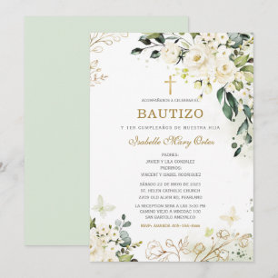 Invitation El Bautizo y Primer Añito de nuestra hija