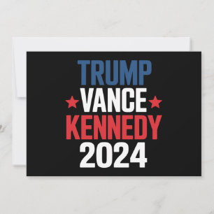 Invitation Élection de Trump Vance Kennedy pour le président 