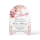 Elégance Arc Floral Rose 90ème anniversaire