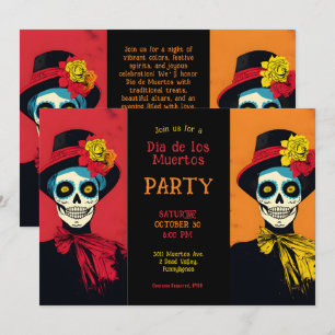 Invitation 💀 Élégance Éternelle Dia de los Muertos