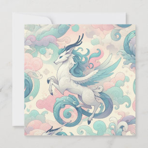Invitation Élégance mystique : Pastel Kirin Whispers