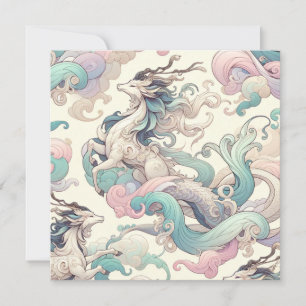 Invitation Élégance mystique : Pastel Kirin Whispers