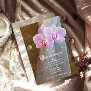 Invitation Elégance rustique Quinceanera Barn Party