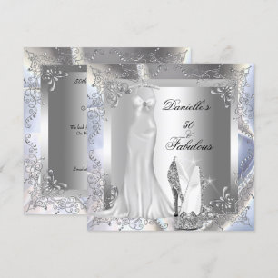 Invitation Elégant Argent Blanc Haut talon Chaussure Fabuleux