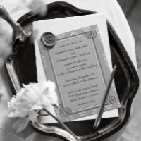 Elégant argent et Mariage damassé blanche