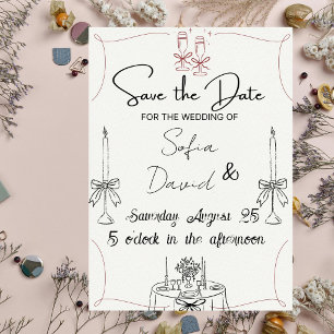 Invitation Élégant avec des bougies, impressionnez tout le mo