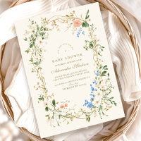 Élégant Baby shower de fougère des bois