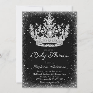 Invitation Elégant baby shower de la Petite Princesse