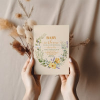 Elégant Baby shower ensoleillé de tournesol jaune