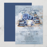 Elégant Baby shower Floral Teacup