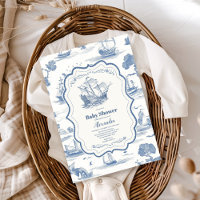Élégant Baby shower Nautique Toile