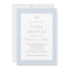 Elégant Baby shower simple Dusty Blue Boys