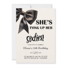 Elégant Black Bow 70e anniversaire