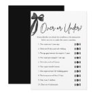 Élégant Black Bow sur ou sous Fête des mariées jeu