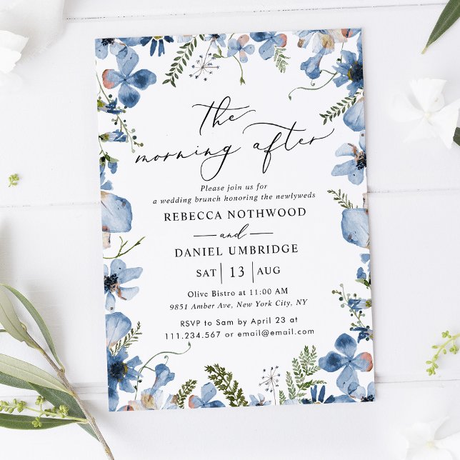 Invitation Elégant Boho Chic Matin après Brunch Mariage (Créateur téléchargé)