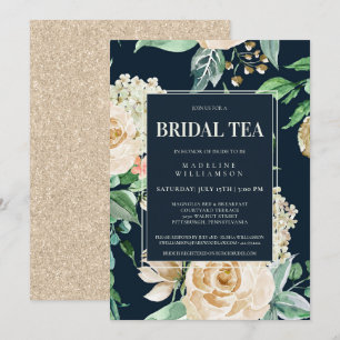 Invitation Elégant Boho Floral Thé nuptiale Douche nuptiale