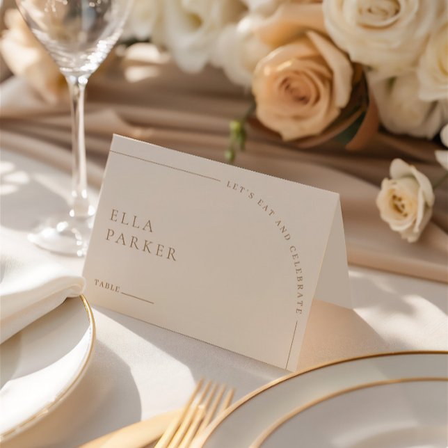 Invitation Elegant Boho Mariage Digital Guest Place Card (Elegant Boho Wedding Digital Guest Place Card)