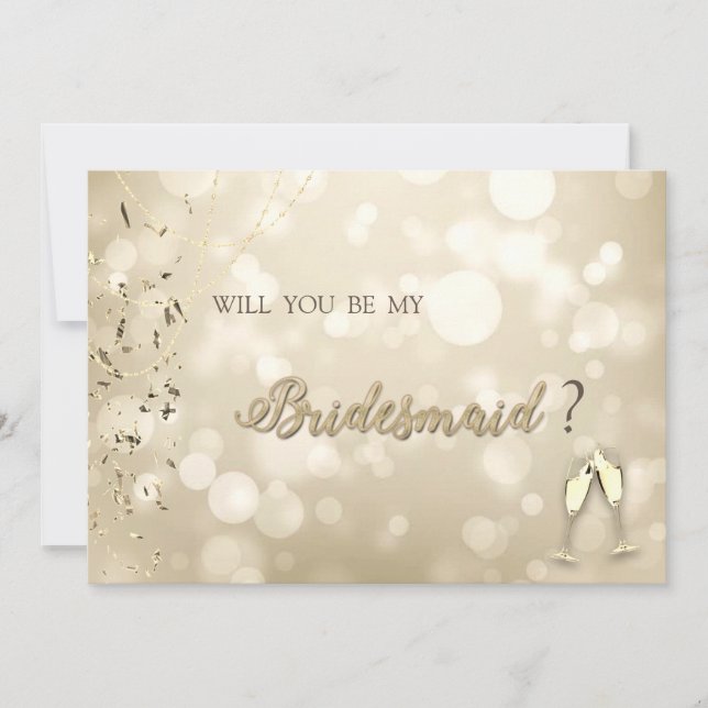 Invitation Elegant Bokeh,Confetti Wine Glasses  (Devant)