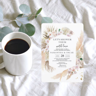 Invitation Elégant cadre de beauté pour orchidées florales et