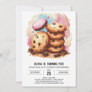 Invitation Élégant Candyland arrose les cookies Anniversaire