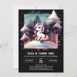 Invitation Elégant Cheval Personnalisé Anniversaire