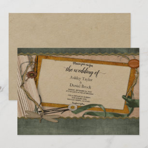 Invitation Élégant Chic Vintage Retro Classy Moderne Mariage