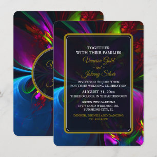 Invitation Élégant Classique Moderne Motif Floral #902 Mariag