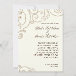 Invitation Élégant classique Orchidée blanche minimaliste flo