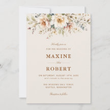 Élégant Code QR Aquarelle Florale Photo Mariage