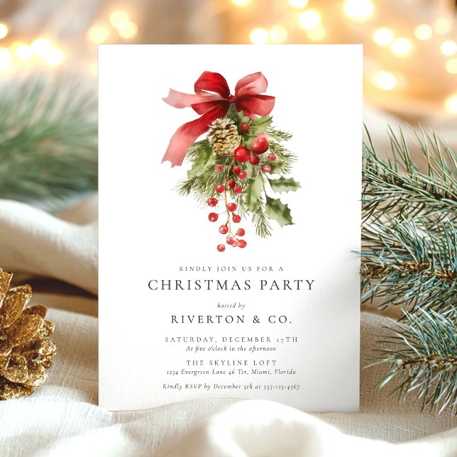 Invitation Elegant Corporate Christmas Party (Créateur téléchargé)