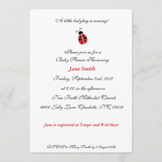 Invitation élégant de baby shower de petite