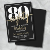 Elegant Eighty Fête d'anniversaire 80ème anniversa