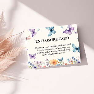 Invitation Elégant et chic il donne à ses papillons Encerclem