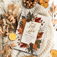 Elegant Fall in Love Golden Automne Mariage
