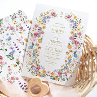 Elégant Fleur sauvage brillant Wreath Garden Maria