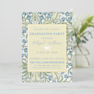 Invitation Élégant Fleur sauvage d'été - Graduation
