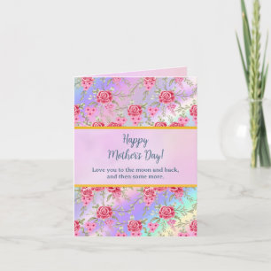 Invitation Élégant floral aquarelle pour une joyeuse fête des