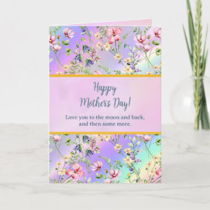Invitation Élégant floral aquarelle pour une joyeuse fête des