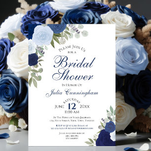 Invitation Élégant floral bohème aquarelle Shower de mariage