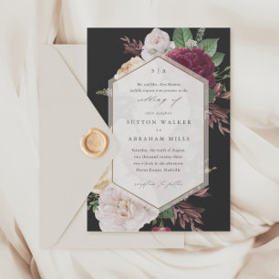 Invitation Elegant Floral Wedding