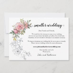 Invitation Élégant flush moderne flush Mariage plus petit