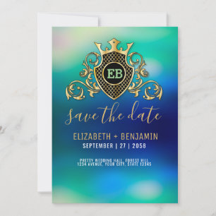 Invitation Elegant Gold Monogram