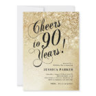 Elegant Gold Surprise 90e anniversaire