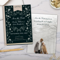 Élégant Livre noir Tan Couverture Mariage Enregist