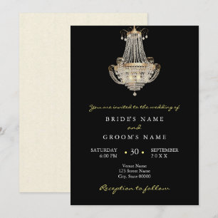 Invitation Élégant lustre en cristal
