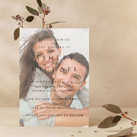 Elégant Luxury Vellum 4 Photo Black White Mariage