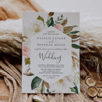 Élégant Magnolia | Mariage blanc et blanc