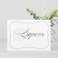 Élégant Mariage Bar Liqueur