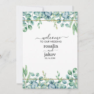 Invitation Élégant mariage botanique verdure